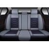 imageOASIS AUTO Car Seat Covers Premium Waterproof Faux Leather Cushion Universal Accessories Fit SUV Truck Sedan Automotive Vehicle Auto Interior Protector Front Pair OS004 BlackampampTealBLACKGREY