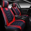 imageOASIS AUTO Car Seat Covers Premium Waterproof Faux Leather Cushion Universal Accessories Fit SUV Truck Sedan Automotive Vehicle Auto Interior Protector Front Pair OS004 BlackampampTealBLACKRED