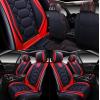 imageOASIS AUTO Car Seat Covers Premium Waterproof Faux Leather Cushion Universal Accessories Fit SUV Truck Sedan Automotive Vehicle Auto Interior Protector Front Pair OS004 BlackampampTealBLACKRED