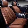 imageOASIS AUTO Car Seat Covers Premium Waterproof Faux Leather Cushion Universal Accessories Fit SUV Truck Sedan Automotive Vehicle Auto Interior Protector Full Set OS008 BlackBROWN