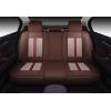 imageOASIS AUTO Car Seat Covers Premium Waterproof Faux Leather Cushion Universal Accessories Fit SUV Truck Sedan Automotive Vehicle Auto Interior Protector Full SetOS007 BlackBROWN