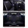 imageOASIS AUTO Car Seat Covers Premium Waterproof Faux Leather Cushion Universal Accessories Fit SUV Truck Sedan Automotive Vehicle Auto Interior Protector Full Set OS008 BlackBLACK