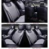 imageOASIS AUTO Car Seat Covers Premium Waterproof Faux Leather Cushion Universal Accessories Fit SUV Truck Sedan Automotive Vehicle Auto Interior Protector Full Set OS008 BlackGRAY