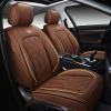 imageOASIS AUTO Car Seat Covers Premium Waterproof Faux Leather Cushion Universal Accessories Fit SUV Truck Sedan Automotive Vehicle Auto Interior Protector Full Set BlackampampBlueCOFFEE