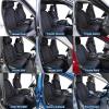 imageOASIS AUTO Car Seat Covers Premium Waterproof Faux Leather Cushion Universal Accessories Fit SUV Truck Sedan Automotive Vehicle Auto Interior Protector Front Pair OS004 BlackampampTealBLACK