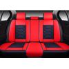 imageOASIS AUTO Car Seat Covers Premium Waterproof Faux Leather Cushion Universal Accessories Fit SUV Truck Sedan Automotive Vehicle Auto Interior Protector Front Pair OS004 BlackampampTealBLACKRED