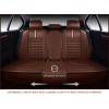 imageOASIS AUTO Car Seat Covers Premium Waterproof Faux Leather Cushion Universal Accessories Fit SUV Truck Sedan Automotive Vehicle Auto Interior Protector Full Set OS001 TanBROWN