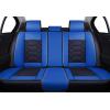 imageOASIS AUTO Car Seat Covers Premium Waterproof Faux Leather Cushion Universal Accessories Fit SUV Truck Sedan Automotive Vehicle Auto Interior Protector Front Pair OS004 BlackampampTealBLACKBLUE