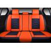 imageOASIS AUTO Car Seat Covers Premium Waterproof Faux Leather Cushion Universal Accessories Fit SUV Truck Sedan Automotive Vehicle Auto Interior Protector Front Pair OS004 BlackampampTealBLACKORANGE