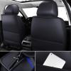 imageOASIS AUTO Car Seat Covers Premium Waterproof Faux Leather Cushion Universal Accessories Fit SUV Truck Sedan Automotive Vehicle Auto Interior Protector Full Set BlackampampBlueBLACKBLUE
