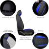 imageOASIS AUTO Car Seat Covers Premium Waterproof Faux Leather Cushion Universal Accessories Fit SUV Truck Sedan Automotive Vehicle Auto Interior Protector Full Set BlackampampBlueBLACKBLUE