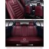 imageOASIS AUTO Car Seat Covers Premium Waterproof Faux Leather Cushion Universal Accessories Fit SUV Truck Sedan Automotive Vehicle Auto Interior Protector Front Pair OS001 BlackBURGUNDY