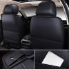 imageOASIS AUTO Car Seat Covers Premium Waterproof Faux Leather Cushion Universal Accessories Fit SUV Truck Sedan Automotive Vehicle Auto Interior Protector Full Set OD001 Black