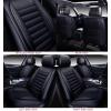imageOASIS AUTO Car Seat Covers Premium Waterproof Faux Leather Cushion Universal Accessories Fit SUV Truck Sedan Automotive Vehicle Auto Interior Protector Full Set OS001 TanBLACK