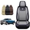 image:imageOASIS AUTO Chevy Silverado amp GMC Sierra Accessories Seat Covers 20072025 Custom Fit Leather Truck Cover Protector 15003500HD Crew Double Extended CabClassic Full Set Gray