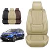 image:imageOASIS AUTO Honda CRV Accessories Seat Covers 20072025 Custom Fit Leather Cover Protector Cushion for CRV Premium Full Set Tan