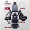 image:imageOASIS AUTO Custom Fit Seat Covers Compatible with Chevy Equinox 20102025 Waterproof Faux Leather Protector SUV Interior Accessories Front Pair BlackBlackGray