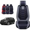 image:imageOASIS AUTO Custom Fit Seat Covers Compatible with Chevy Equinox 20102025 Waterproof Faux Leather Protector SUV Interior Accessories Front Pair BlackBlackGray